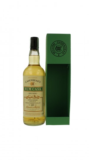 BENRIACH 22 Years old 1992 2015 70cl 52.9% Cadenhead's - RUM CASK