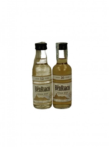 BENRIACH 5CL 2 RARE MINIATURES  12-20 YO