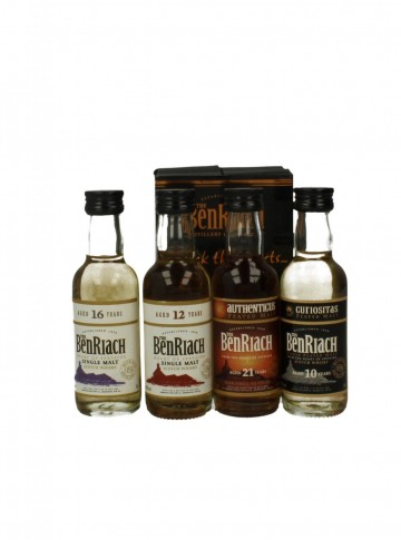 BENRIACH 5CL 4 MINIAUTURES  10-12-16-21 YO