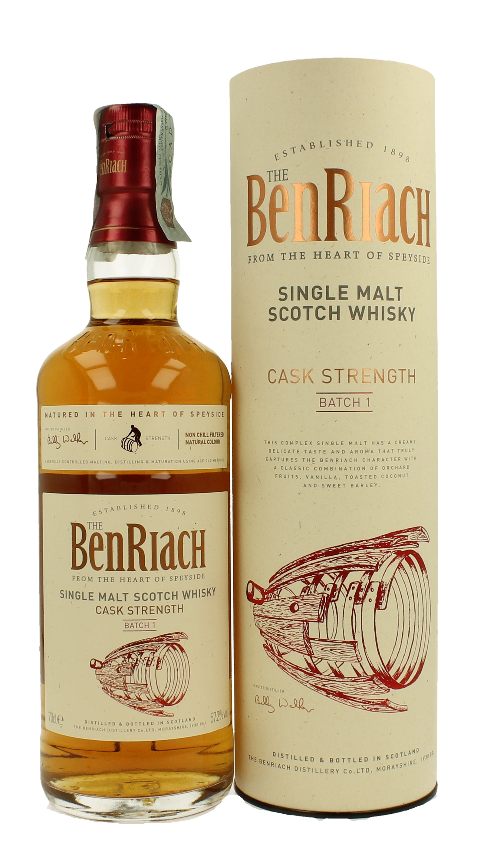 ベンリアック Cask Strength Batch 1　57.2% 700ml BenRiach Cask Strength - Batch 1 - Ratings and reviews - Whiskybase