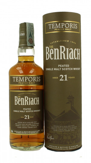 Benriach Speyside  Scotch Whisky 21 year old 70cl 46% - Temporis