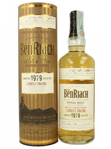 Benriach Speyside  Scotch Whisky 28yo 1979 2008 51.2% OB - Lightly Peated #10771