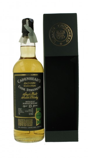BENRINNES 13 years old 2004 2018 70cl 52.2% Cadenhead's - Authentic Collection