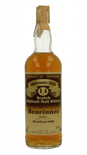 BENRINNES 14yo 1968 75cl 40% Gordon MacPhail  - Connoiseur Choice