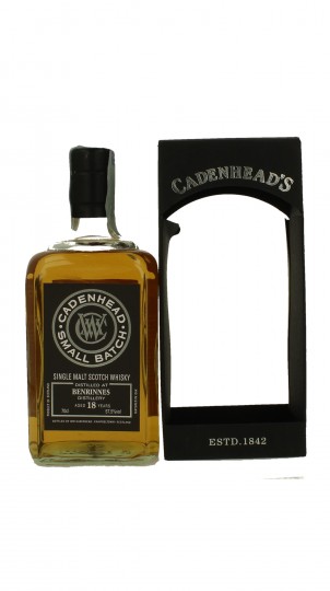 BENRINNES 18 years old 2000 2018 70cl 57.5% Cadenhead's - Small Batch