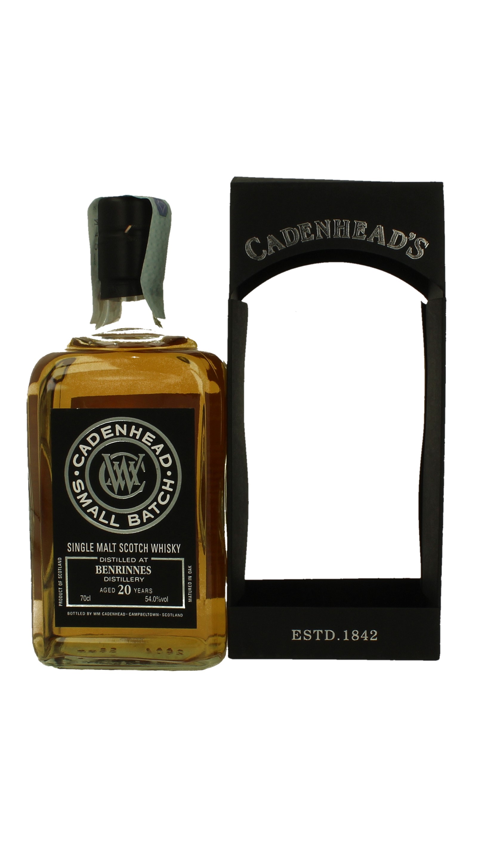 BENRINNES 20年　CADENHEAD BENRINNES 20 years old 1997 2017 70cl 54% Cadenhead's - Small