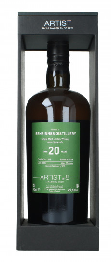 BENRINNES  Speyside  Scotch Whisky 20 Years old 1995 2018 70cl 49.4 % LMDW Artist cask 9063