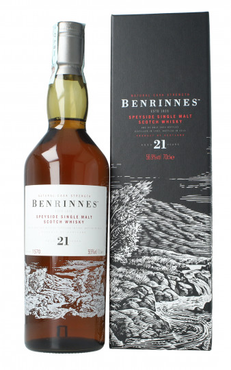 BENRINNES  Speyside  Scotch Whisky 21  Year Old 1992 2014 70cl 56.9% OB-