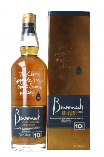 BENROMACH Speyside Scotch Whisky 10 year old 70cl 43% OB-