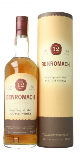 BENROMACH Speyside Scotch Whisky 12 year old 70cl 40% OB-