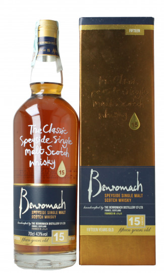 BENROMACH Speyside Scotch Whisky 15  year old 70cl 43% OB-