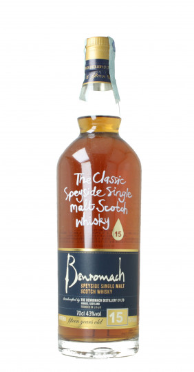 BENROMACH Speyside Scotch Whisky 15  year old 70cl 43% OB-
