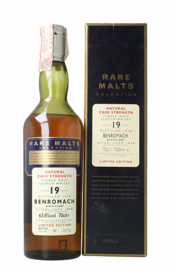 BENROMACH Speyside Scotch Whisky 19 year old 1978 1998 70cl 63.8% OB  - Rare Malts selection