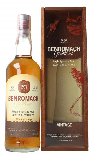 BENROMACH Speyside Scotch Whisky 1974 70cl 40% Gordon MacPhail  -