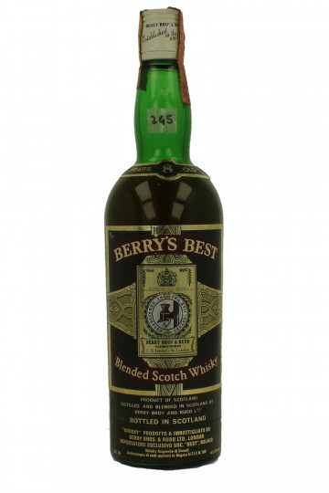 BERRY'S BEST 8yo Bot.70's 75cl 43% Berry & Bros Rudd - Blended