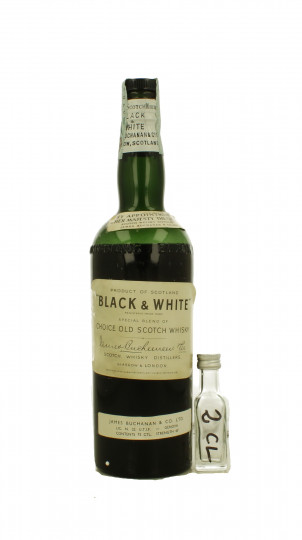 Black and White    SAMPLE Bottled  around 1950 2cl 43% OB  - SAMPLE 2 CL AMAZING WHISKY  !!!! IS NOT A FULL BOTTLE BUT SAMPLE