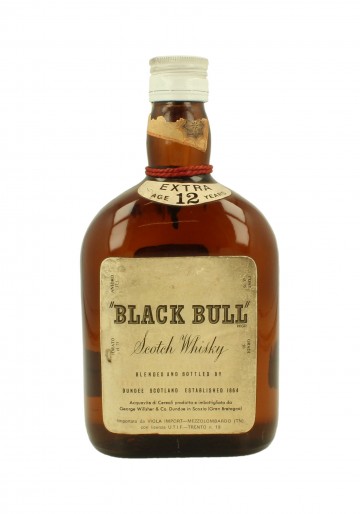 BLACK BULL 100°proof 12yo  Bot.70's 75cl 50% George Willsher  - Blended