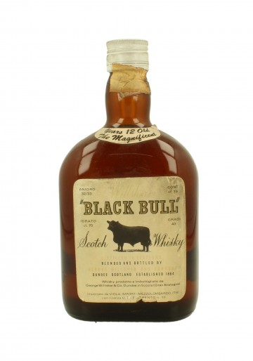 BLACK BULL 12yo Bot.60/70's 75cl 43% George Willsher  - Blended