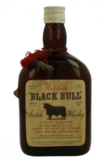 BLACK BULL Bot.60/70's 75cl 43% George Willsher - Blended