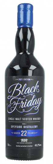 Black friday Speyside  Scotch Whisky 22 Years old 70cl 53.2% OB-