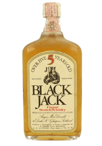 BLACK JACK  5yo Bot.70's 75cl 40% Angus Mac Donald - Blended