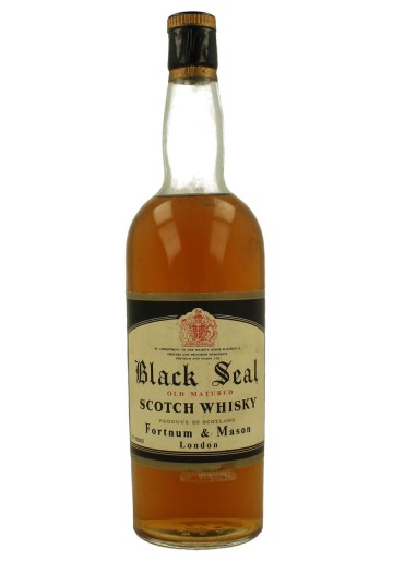 BLACK SEAL Fortnum & Mason Bot.60/70's 26-2/3 Fl.Ozs  70°proof Hill Thomson - Blended