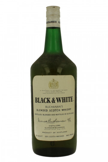 BLACK & WHITE BLEND   Scotch  Whisky Bot 60/70's 1/5 Quart 86.8 US-proof