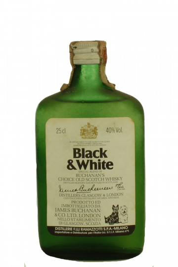 BLACK & WHITE BLEND   Scotch  Whisky Bot 80's 25cl 40%