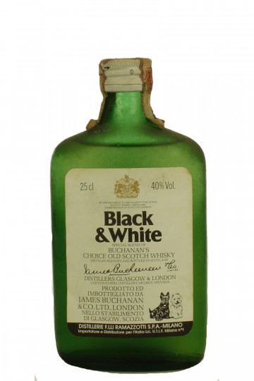 BLACK & WHITE BLEND Scotch Whisky Bot 80's 25cl 40