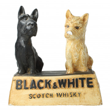 Black & White  scotch Whisky Statue from 60's -70's 30cm x 30cm