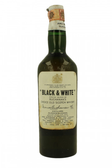BLACK & WHITE Special Blend Spring Cap Bot 60's 75cl 43% James Buchanan - Blended - Amazing old style blend