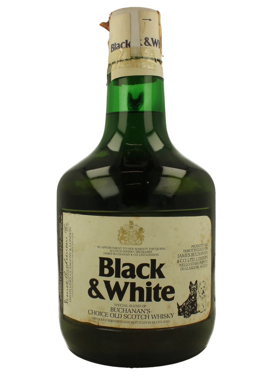 BLACK & WHITE Spring Cap Bot.60/70's 200cl 40% James Buchanan
