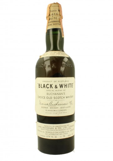 BLACK & WHITE Spring Cap Bot.60's 75cl 43% James Buchanan - Blended