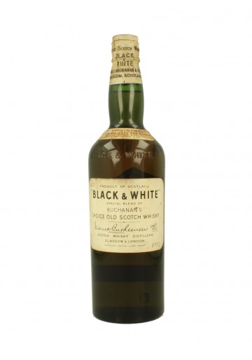 BLACK & WHITE Spring Cap Bot.60's 75cl 43% James Buchanan - Blended