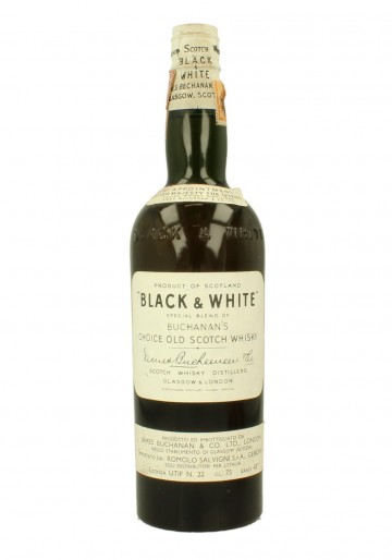 BLACK & WHITE Spring Cap Bot.60's 75cl 43% James Buchanan - Blended