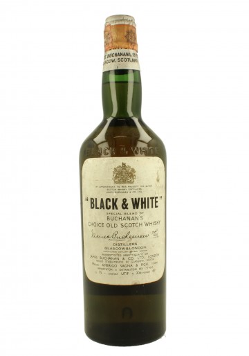 BLACK & WHITE Spring Cap Bot.60's 75cl 43% James Buchanan - Blended