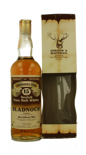 BLADNOCH 15yo 1967 Bot.80's 75cl 40% Gordon MacPhail - Connoiseur Choice