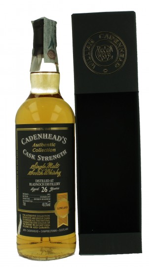 BLADNOCH 26 years old 1992 2018 70cl 49.3% Cadenhead's - Authentic Collection