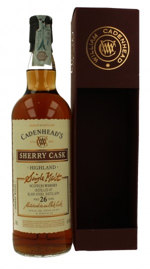 BLAIR ATHOL 26 years old 1989 2015 70cl 48.9% Cadenhead's - SHERRY CASK