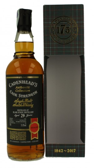 BLAIR ATHOL 29 Years Old 1988 2017 70cl 51.8% Cadenhead's - Authentic Collection-175th anniversary