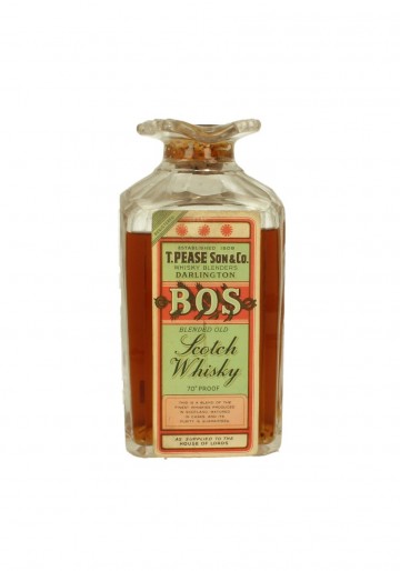 BOS Bot.70's 75cl   70°proof T.Paese & Son. Crystal Decanter - Blended