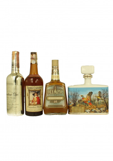 BOURBONS & BLENDS Mix of 33 Bottles Bot.70's 75cl