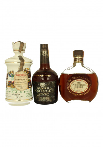 BOURBONS & BLENDS Mix of 33 Bottles Bot.70's 75cl
