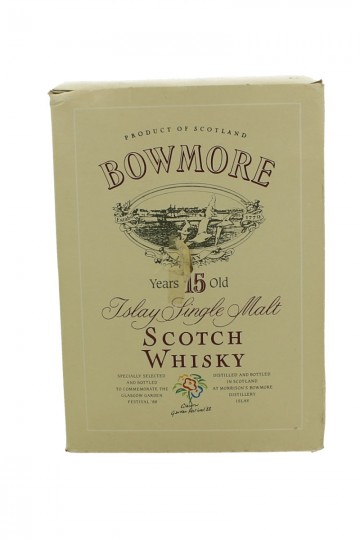 BOWMORE 15yo 75cl 40% CERAMIC GARDEN FESTIVAL 1988 gr 1350