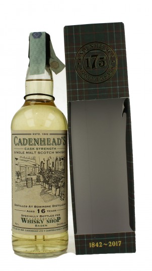 BOWMORE 16 years old 2001 2017 70cl 54.8% Cadenhead's - Whisky Shop Baden