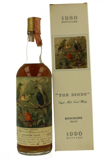 BOWMORE 1980 1990 75cl 46% MOON IMPORT THE BIRDS