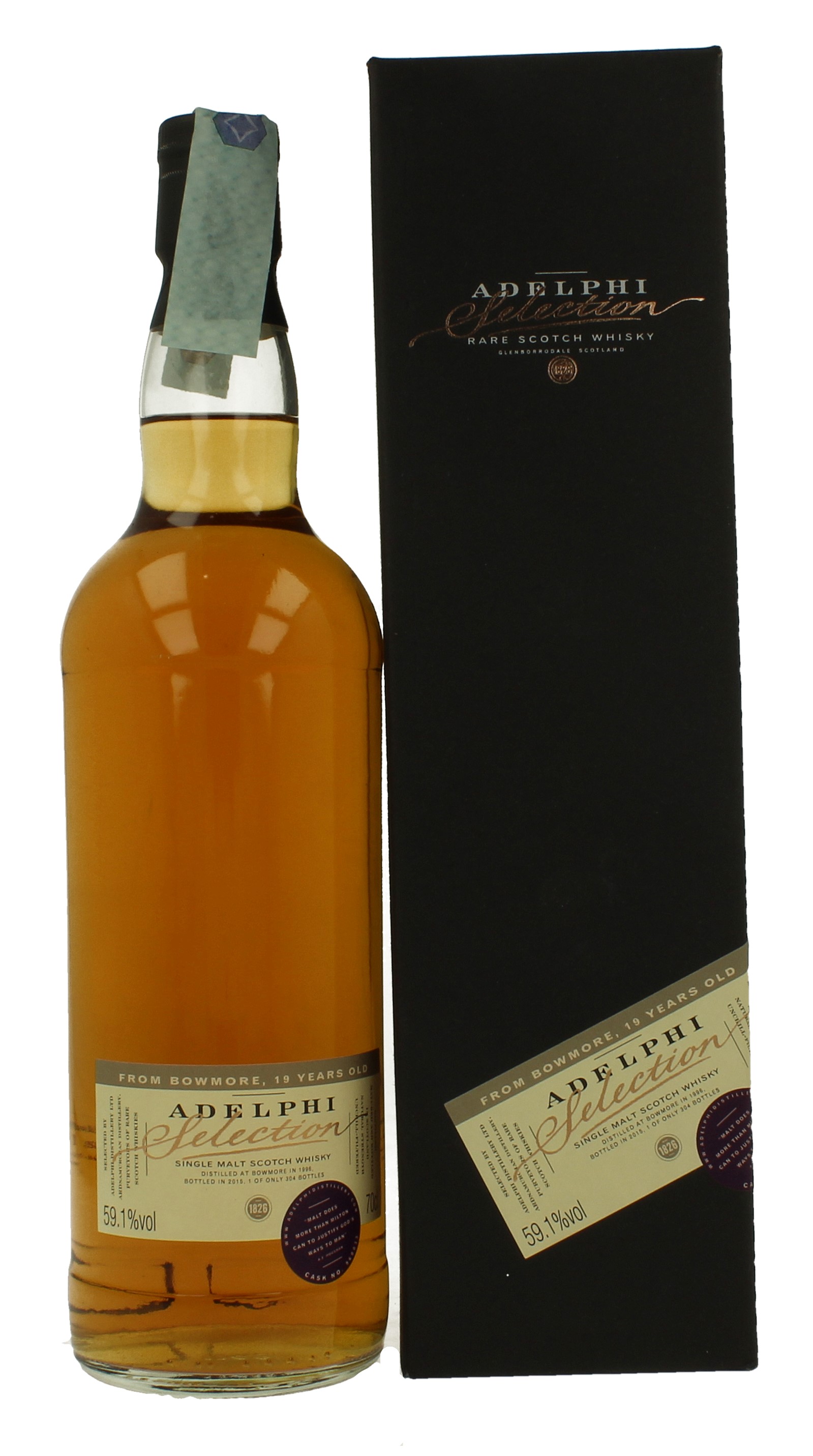 BOWMORE 19yo 1996 2015 70cl 59.1 Adelphi 960033 Products Whisky