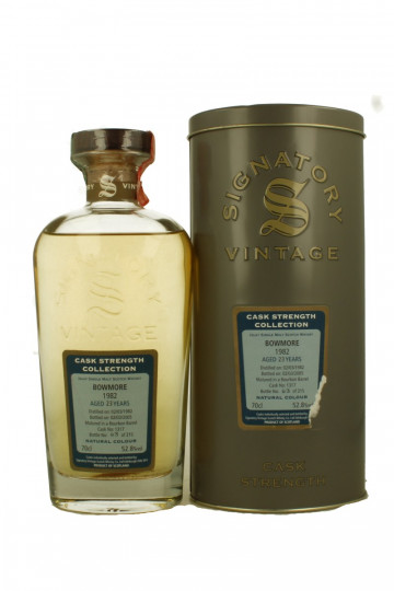 BOWMORE 23 Years Old 1982 70cl 52.8% Signatory  - cask 1317