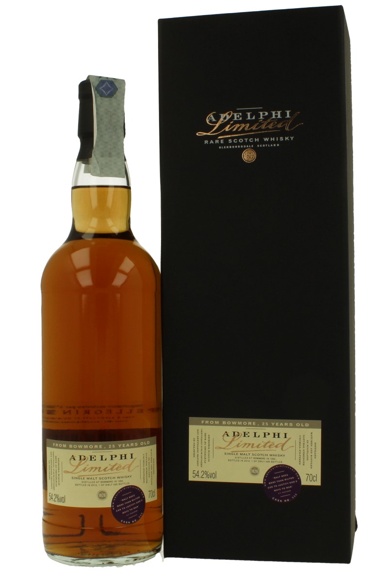 BOWMORE 25 year sOld 1994 2019 70cl 54.2% Adelphi - Prodotti