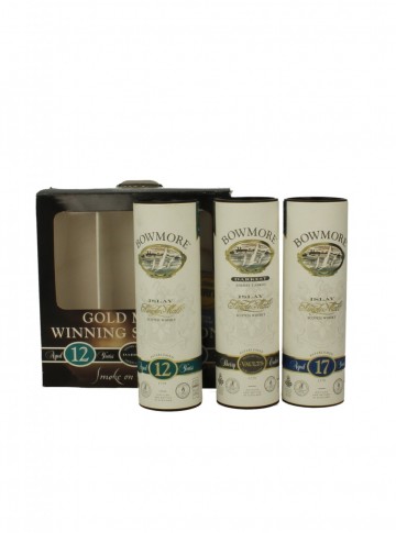 BOWMORE  3 MINIATURES SET  12-17-DARKNEST
